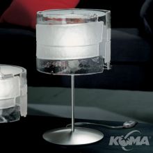 Radius small lampa stołowa przeźroczysta 1x60W E14